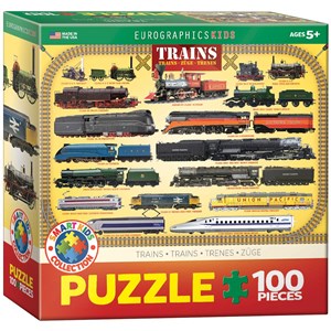 Eurographics (6100-0090) - "Dampflokomotiven" - 100 Teile Puzzle