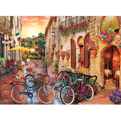 King International (1068) - "Biking in Tuscany" - 1000 Teile Puzzle