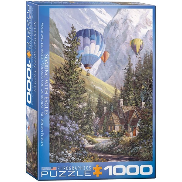 Eurographics (6000-0630) - Douglas Laird: "Mit Adlern Fliegen" - 1000 Teile Puzzle