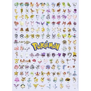 Ravensburger (14781) - "Pokémon, Pokédex First Generation" - 500 Teile Puzzle