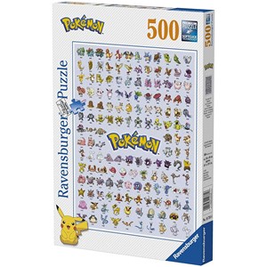 Ravensburger (14781) - "Pokémon, Pokédex First Generation" - 500 Teile Puzzle