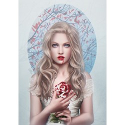 Grafika (01038) - Cris Ortega: "Blood Rose" - 1000 Teile Puzzle