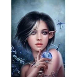 Grafika (00992) - Cris Ortega: "The Curse of the Dragonfly" - 1000 Teile Puzzle