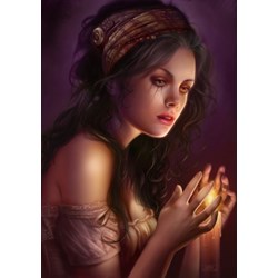 Grafika (00952) - Cris Ortega: "When the Light faces off" - 1000 Teile Puzzle