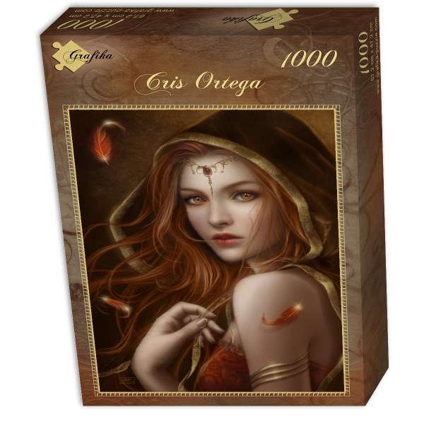 Grafika (00988) - Cris Ortega: "Red Path of Eternity" - 1000 Teile Puzzle