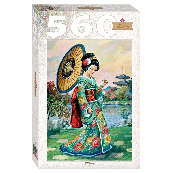 Step Puzzle (78109) - "Japanische Frau" - 560 Teile Puzzle