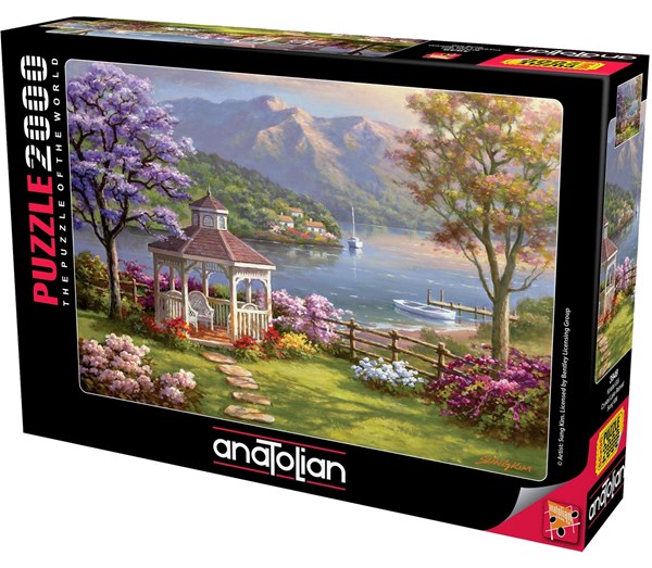 Anatolian (3949) - Sung Kim: "Crystal Lake Retreat" - 2000 Teile Puzzle