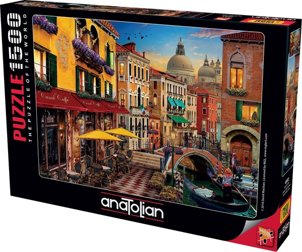 Anatolian (4553) - David McLean: "Canal Cafe Venice" - 1500 Teile Puzzle