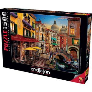 Anatolian (4553) - David McLean: "Canal Cafe Venice" - 1500 Teile Puzzle
