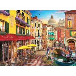 Anatolian (4553) - David McLean: "Canal Cafe Venice" - 1500 Teile Puzzle
