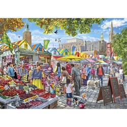 Gibsons (G6297) - Steve Crisp: "Market Day Norwich" - 1000 Teile Puzzle