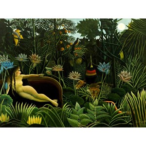Grafika (00851) - Henri Rousseau: "The Dream, 1910" - 2000 Teile Puzzle