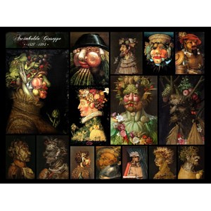 Grafika (00846) - Giuseppe Arcimboldo: "Arcimboldo Giuseppe, Collage" - 2000 Teile Puzzle