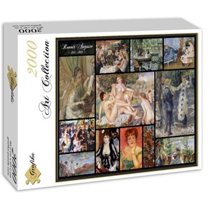 Grafika (00842) - Pierre-Auguste Renoir: "Auguste Renoir, Collage" - 2000 Teile Puzzle