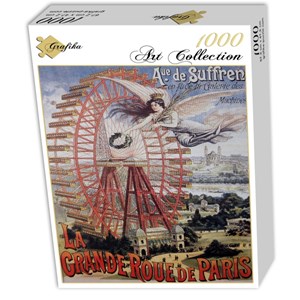 Grafika (00622) - "Affiche Publicitaire pour la Grande Roue de Paris, 1910" - 1000 Teile Puzzle