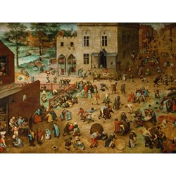 Grafika (00709) - Pieter Brueghel the Elder: "Die Kinderspiele, 1560" - 2000 Teile Puzzle