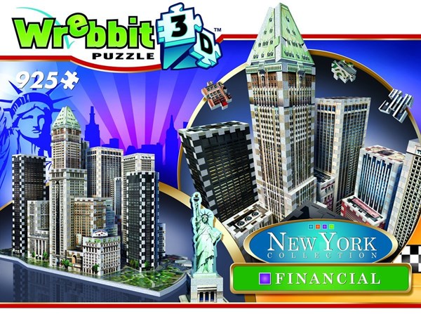 Wrebbit (W3D-2013) - "New York: Financial Downdown" - 925 Teile Puzzle