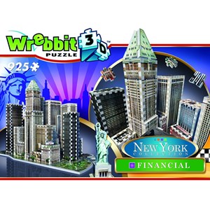 Wrebbit (W3D-2013) - "New York: Financial Downdown" - 925 Teile Puzzle