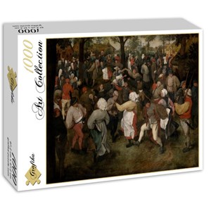 Grafika (00715) - Pieter Brueghel the Elder: "Der Tanz der Bauern im Freien, 1566" - 1000 Teile Puzzle