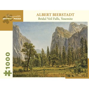 Pomegranate (aa1029) - Albert Bierstadt: "Bridal Veil Falls, Yosemite Valley, California" - 1000 Teile Puzzle
