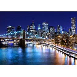 Grafika (01150) - "New York by Night" - 1000 Teile Puzzle
