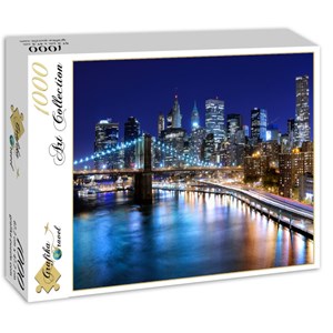 Grafika (01150) - "New York by Night" - 1000 Teile Puzzle