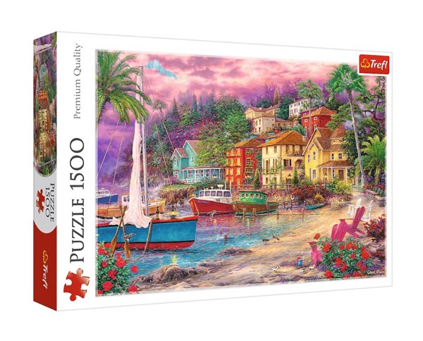 Trefl (26158) - "An goldenen Ufern" - 1500 Teile Puzzle