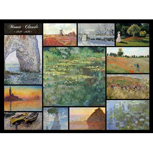 Grafika (00874) - Claude Monet: "Claude Monet, Collage" - 2000 Teile Puzzle