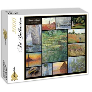 Grafika (00874) - Claude Monet: "Claude Monet, Collage" - 2000 Teile Puzzle
