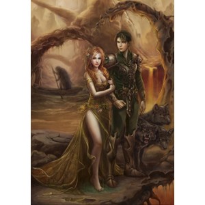 Grafika (00981) - Cris Ortega: "Deep in the Underworld" - 1000 Teile Puzzle