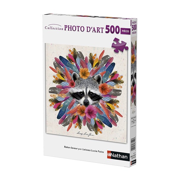 Nathan (87215) - "Raton-Laveur Laissez Lucie" - 500 Teile Puzzle