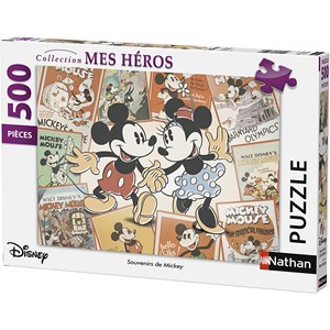 Nathan (87217) - "Mickey Mouse" - 500 Teile Puzzle