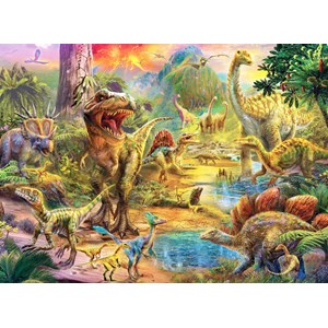 Anatolian (3603) - Jan Patrik Krasny: "Landscape of Dinosaurs" - 500 Teile Puzzle