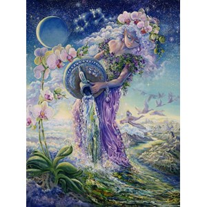 Grafika (00810) - Josephine Wall: "Sternzeichen Wassermann" - 2000 Teile Puzzle