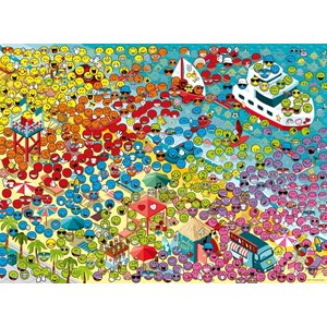 Nathan (87238) - "Smileys" - 500 Teile Puzzle