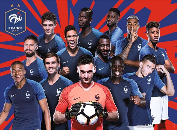 Nathan (87240) - "Fier d'Être Bleus!" - 500 Teile Puzzle