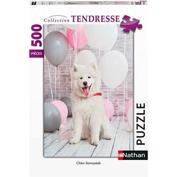 Nathan (87242) - "Samojede Hund" - 500 Teile Puzzle
