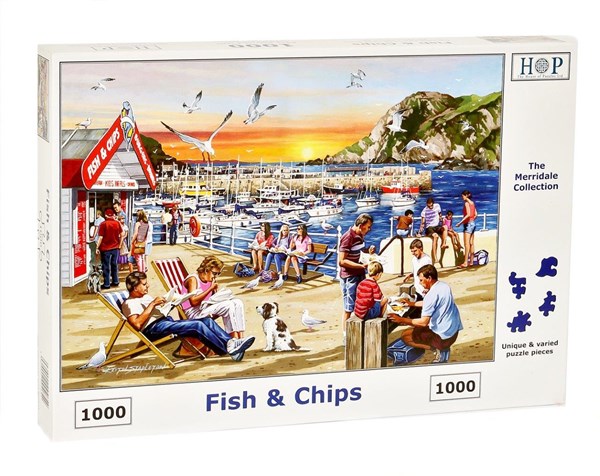 The House of Puzzles (4654) - "Fish & Chips" - 1000 Teile Puzzle