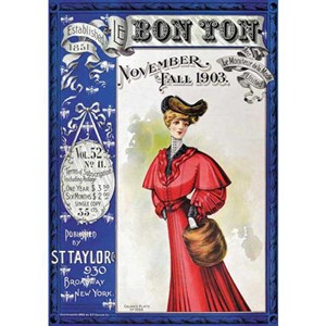 Piatnik (5525) - "Bon Ton Magazine Cover 1903" - 1000 Teile Puzzle