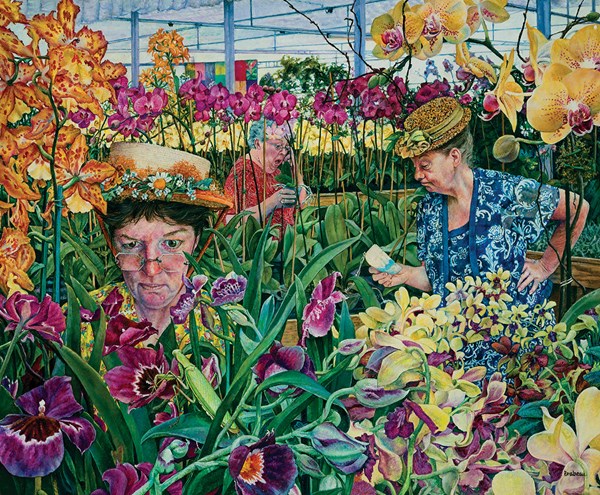 SunsOut (44272) - Susan Brabeau: "Orchids with Mantis" - 1000 Teile Puzzle