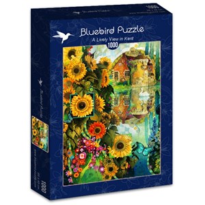 Bluebird Puzzle (70205) - David Galchutt: "A Lively View in Kent" - 1000 Teile Puzzle