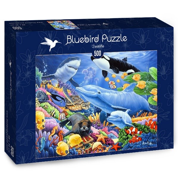 Bluebird Puzzle (70084) - Jenny Newland: "Sealife" - 500 Teile Puzzle