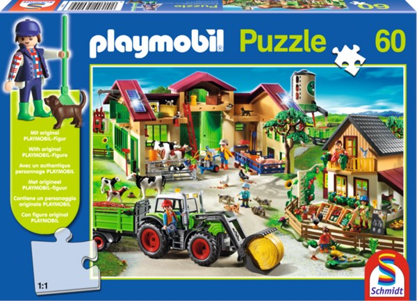 Schmidt Spiele (56040) - "Auf dem Bauernhof" - 60 Teile Puzzle