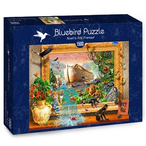 Bluebird Puzzle (70140) - Adrian Chesterman: "Noah's Ark Framed" - 1500 Teile Puzzle