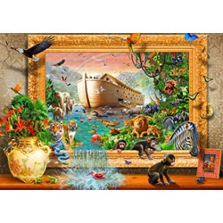 Bluebird Puzzle (70140) - Adrian Chesterman: "Noah's Ark Framed" - 1500 Teile Puzzle