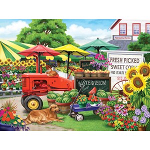 SunsOut (63016) - Nancy Wernersbach: "Farm Stand Bounty" - 300 Teile Puzzle