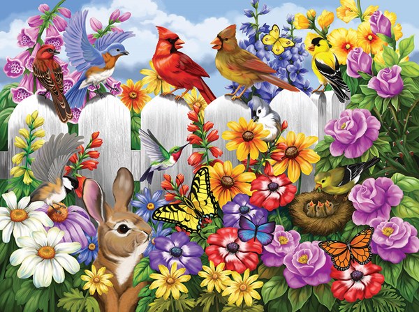 SunsOut (62952) - "Garden Gossip" - 300 Teile Puzzle
