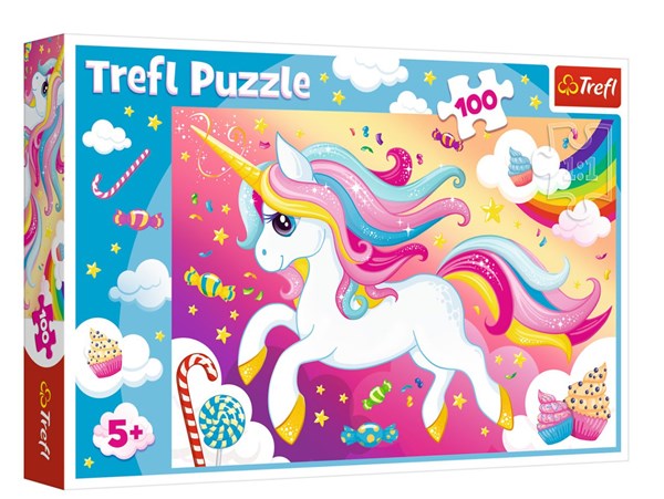 Trefl (16386) - "Einhorn" - 100 Teile Puzzle