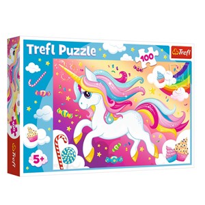 Trefl (16386) - "Einhorn" - 100 Teile Puzzle