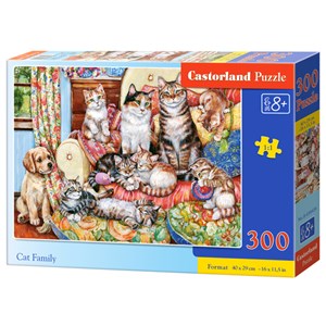 Castorland (B-030439) - "Cat Family" - 300 Teile Puzzle
